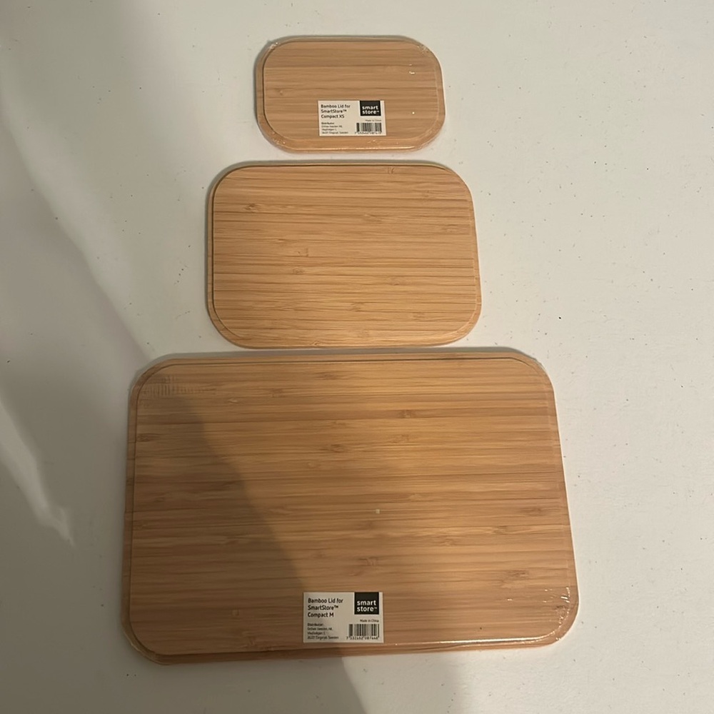 The Containerer Store bamboo storage lids set 3